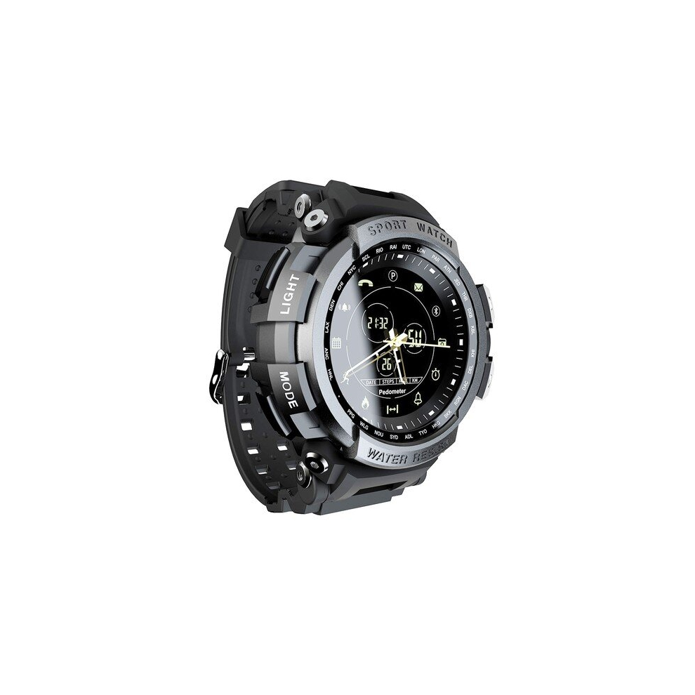Lokmat Mk28 Smart Watch Ip68 Waterproof Fitness Tracker Pedometer Reminder Bluetooth Smartwatch For Ios Android Black 766261512293