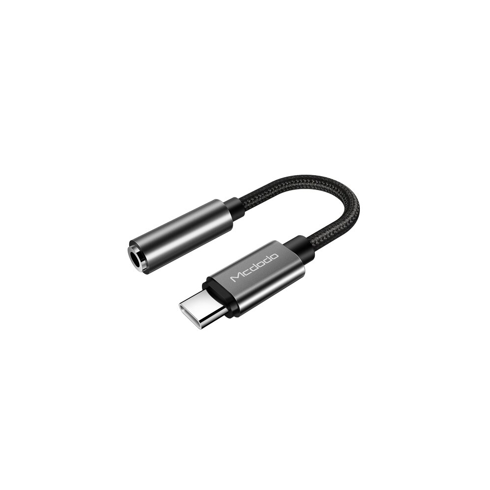 Mcdodo Ca-6110 Type-C To Dc 3.5Mm Audio Convertor Cable For Huawei/Xiaomi/Oppo/Vivo Mobile Devices, Length: 11Cm(Black) Black 8881471554344