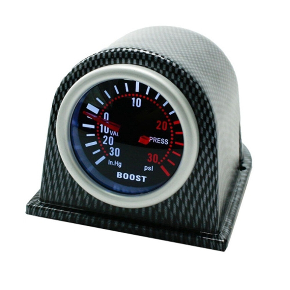52Mm 12V Universal Car Modified Led Turbo Boost Gauge White/Light 6913664856880