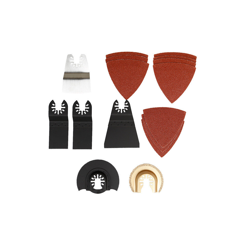 16Pcs Oscillating Saw Blade Multi Tool Kit For Metal Wood Plastic Cutting Oscillating Tools
