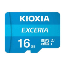 Kioxia Exceria 16GB Micro SD-hukommelseskort med adapter 100 MB/s Blå