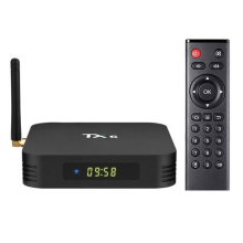 TANIX TX6 Allwinner H6 Android 9.0 4 Go/32 Go 6K TV Box avec écran LED WiFi LAN USB3.0
