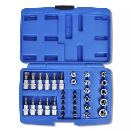 Torx Bits og Star Socket Sett 34 stk med oppbevaringsveske 2