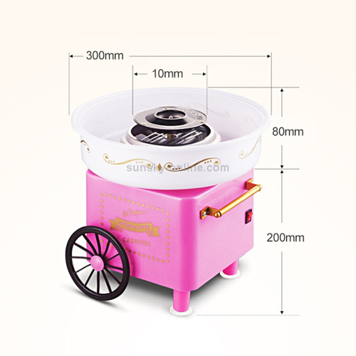 Retro Trolley Mini Cotton Candy Machine, Specification:Australian Regulations 220 V(Red) 2