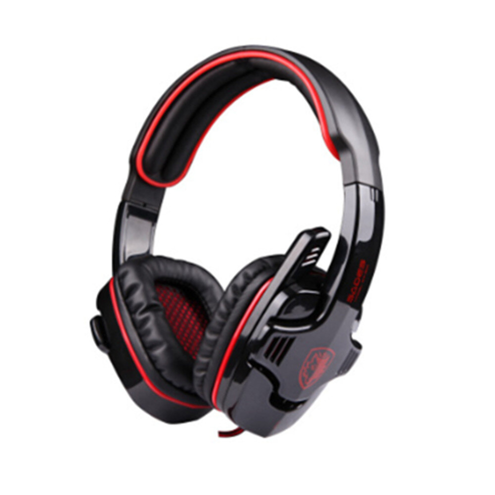 Sa-901 Usb 2.0 Stereo Gaming Headphone With Microphone & 7.1 Simulated Sound Channel(Black) Black 6913664845945