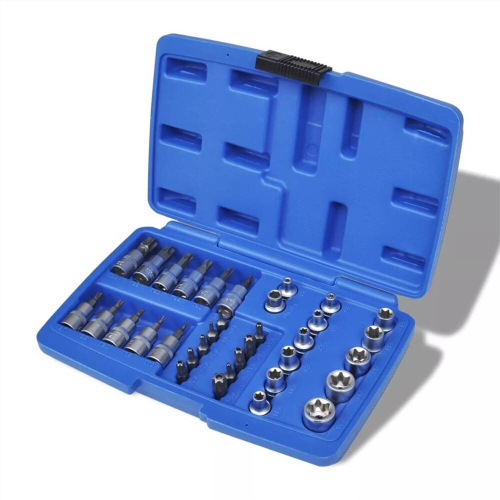 Torx Bits og Star Socket Sett 34 stk med oppbevaringsveske 1