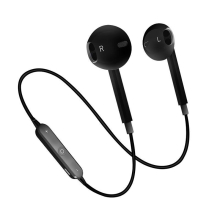 2PCS Wireless Bluetooth Earphones Noise Cancelling Headset Neckband life Sport stereo In-Ear With Microphone for iPhone Xs Samsung 9 - Black