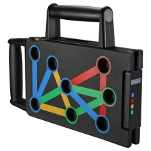 Soporte plegable portátil con asa esmerilada - Negro