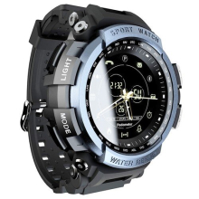 LOKMAT MK28 Smartwatch, IP68, wasserdicht, Fitness-Tracker, Schrittzähler, Erinnerung, Bluetooth-Smartwatch für iOS und Android, Blau