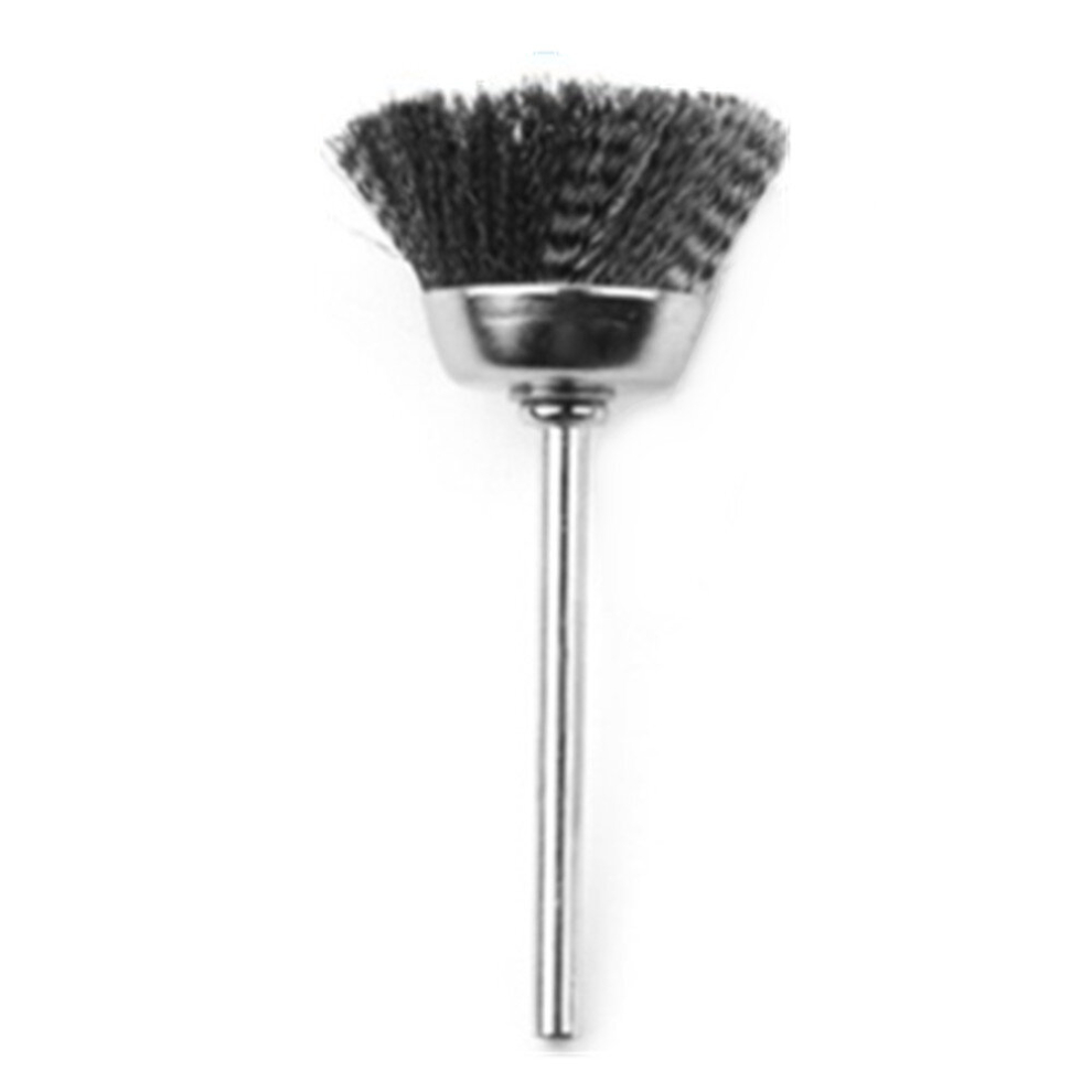 Wire Brush Metal Descaling Polishing Brush To Remove Oxide Layer Flat Polishing Brush, Style:Bowl Shape3*25MM