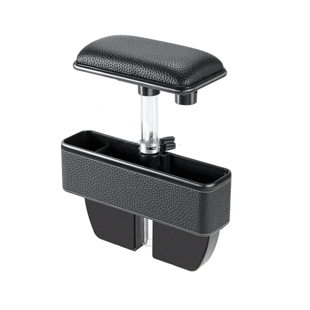 Universal Car Multi-Functional Console Side Pocket Seat Gap Side Storage Box With Elbow Support Pad(Black) Black 6913664856255