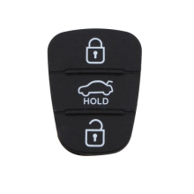 10Pcs Replacement 3 Buttons Silicone Pad for Hyundai / Kia Car Key Shell, without Battery