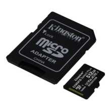 Kingston SDCS2 Micro SD-hukommelseskort med adapter 85 MB/s-100 MB/s (2,4 x 3,2 x 0,21 cm)