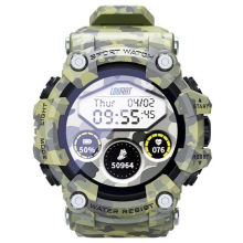 LOKMAT ATTACK Bluetooth Smartwatch 1,28 Zoll TFT-Touchscreen Herzfrequenz-Blutdruckmessgerät IP68 Wasserdicht 25 Tage Standby-Zeit - Grün