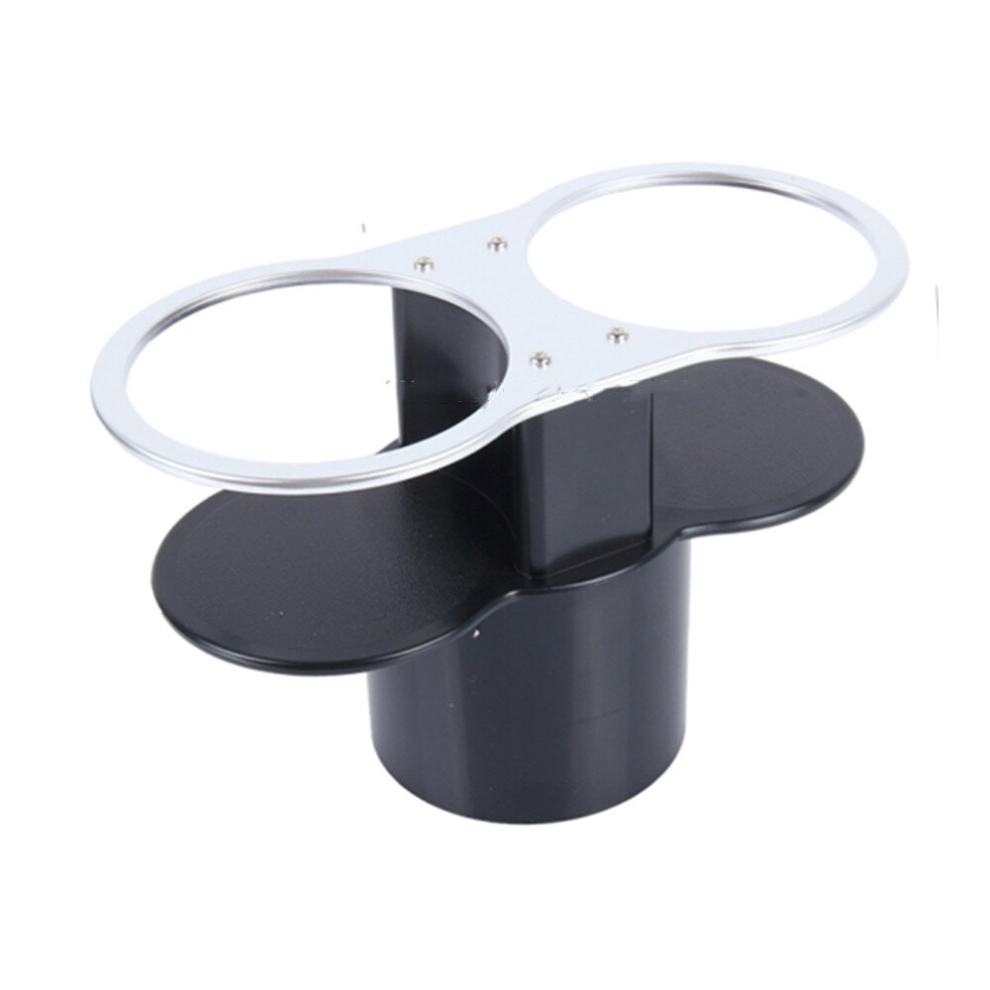 2 Pcs Sd-1021 Auto Car Truck Mount Dual Hole Drink Can Drinking Bottle Cup Holder Stand(Black) Black 6913664863215