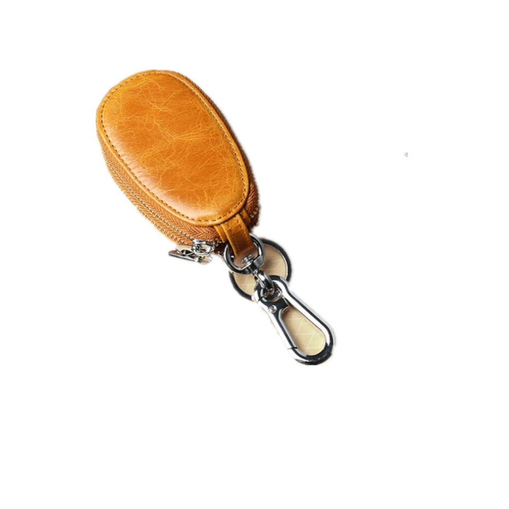 Double-Deck Multi-Function Car Key Bag(Brown)
