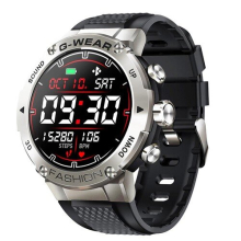 LEMFO K28H Smartwatch 1,32-Zoll-IPS Clear Full-Touchscreen Herrenuhr mit BT-Anruf - Silber