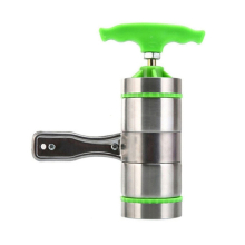 4 Molds Household Manually Small Stainless Steel Pressing Style Handhold Noodle Machine (Green)