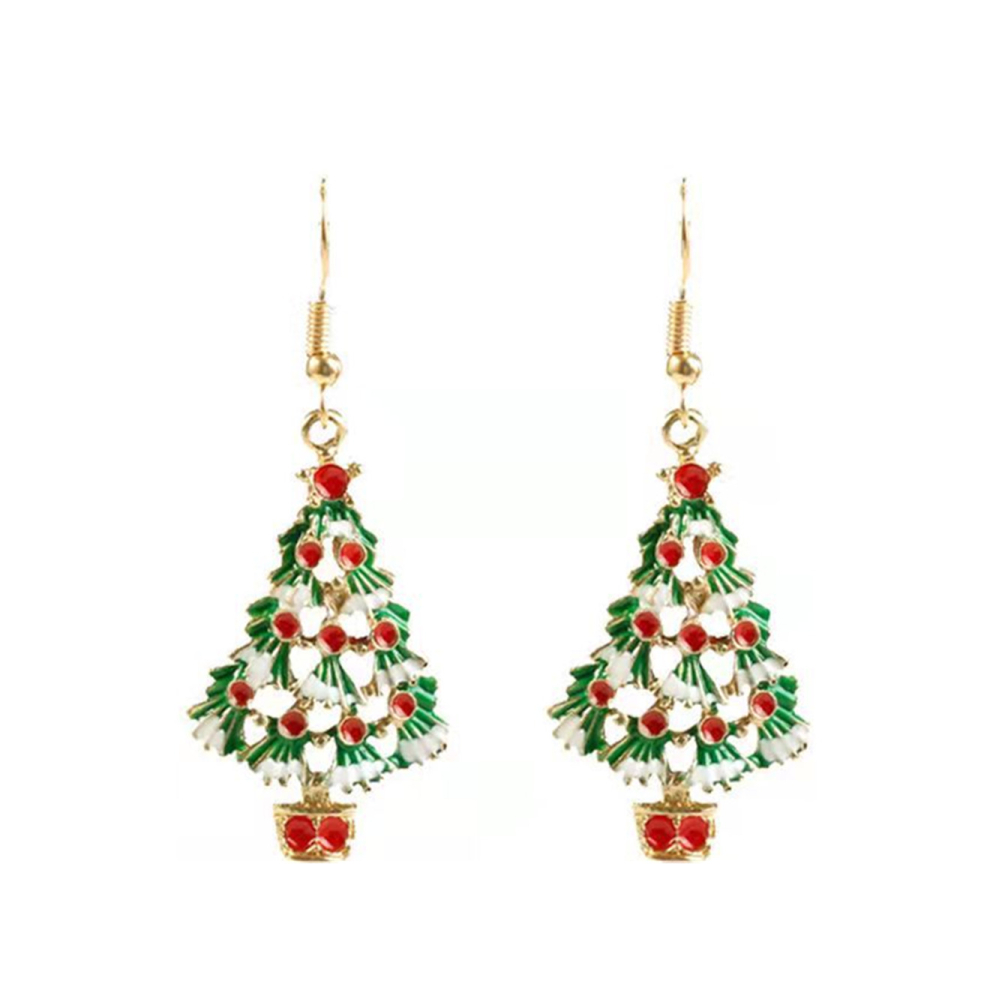 Christmas earrings pendant Christmas tree snowflake antelope Santa Claus boots earrings jewelry accessories - A-image-OPC-PD6J7BK-NEW
