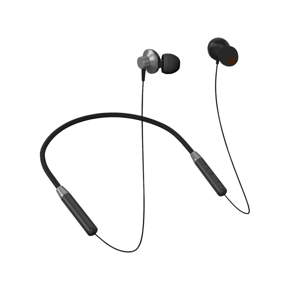 He05 Neckband Wireless Earphone Bluetooth 5.0 Stereo Magnetic Sports Headphones Running Ipx5 Waterproof Wireless Headset - Black 766261494100
