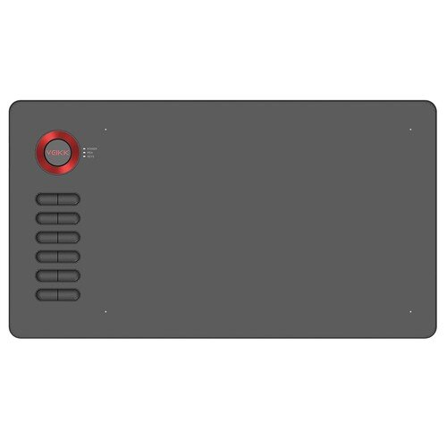 A15 Pen Tablet 10x6inch 12 Shortcut Keys Support Windows Android Mac Linux for Professional Designer - Red