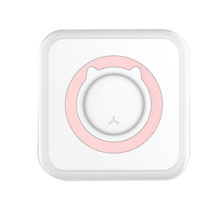 Portable Mini Printer Thermal Photo Printer Bluetooth Wireless with 10 Rolls of Printing Paper, Sticker - Pink