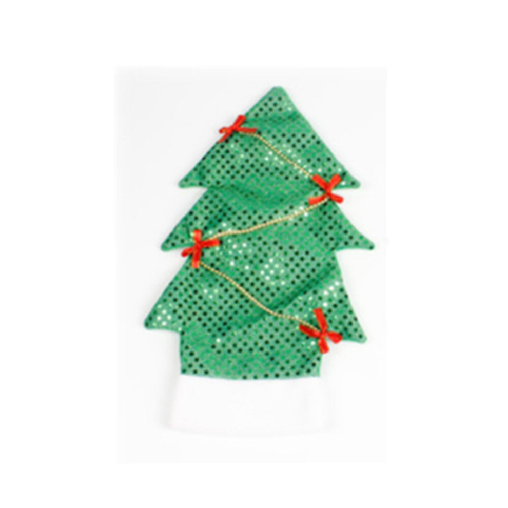 2 PCS Christmas Tree Shaped Red Wine Bottle Set Ornament(Green)-image-OPC-PD6J8FF-NEW