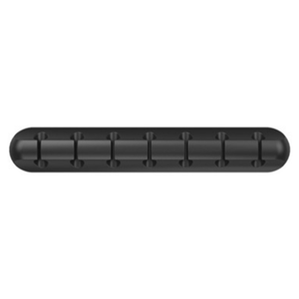Cable Holder Silicone Cable Organizer Flexible Usb Winder Management Clips Holder For Mouse Keyboard Earphone Headset - 7 Clips Black 766261483609