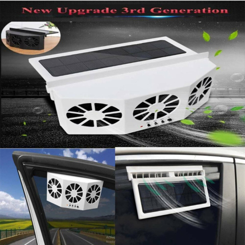 Solar Car Radiator Energy Saving Environmental Protection Detoxification Deodorization Radiator(Black) 1