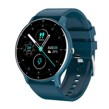 Smart Watch Men Full Touch Screen Sport Fitness Watch IP67 Waterproof Bluetooth For Android ios smartwatch Men  - Blue
