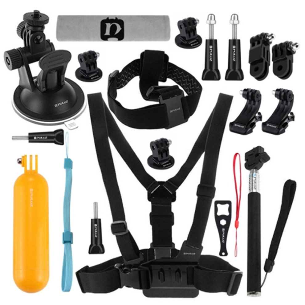 20 In 1 Accessory Combo Kit For Gopro New Hero /Hero7 / Suitable For 6 /5 /5 Session /4 Session /4 /3+ /3 /2 /1, Xiaoyi And Other Action Cameras 8881471558762