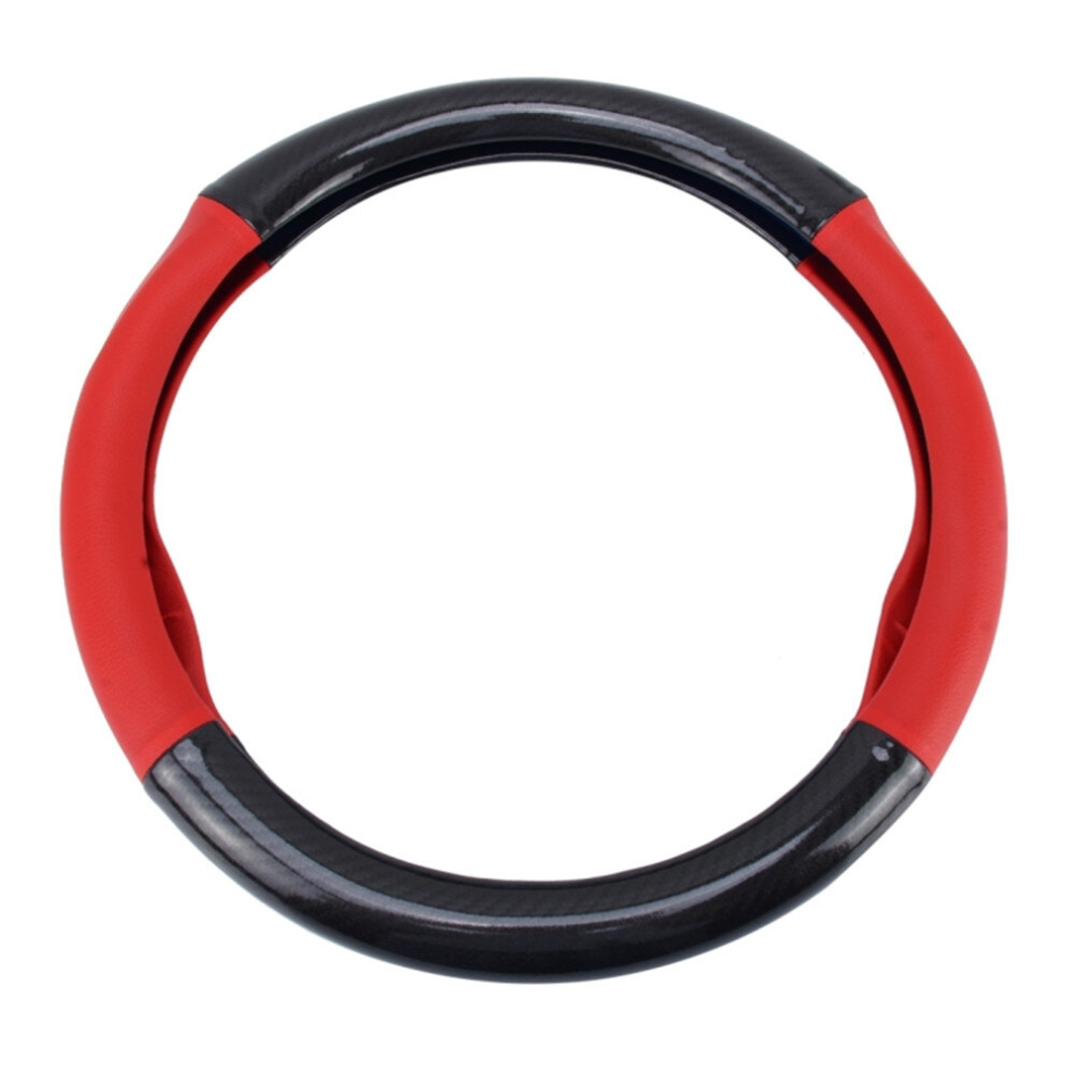 Universal Pu Leather And Car Steering Wheel Cover Sets Four Seasons General Red/Black 6913664866032