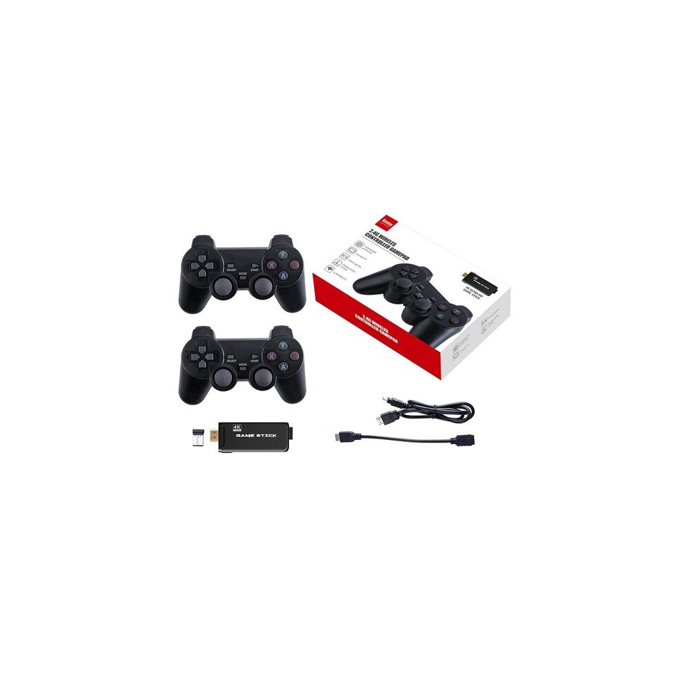 Ps3000 64Gb 4K Retro Game Stick With 2 Wireless Gamepads 10000+ Games Pre-Installed 766261513542
