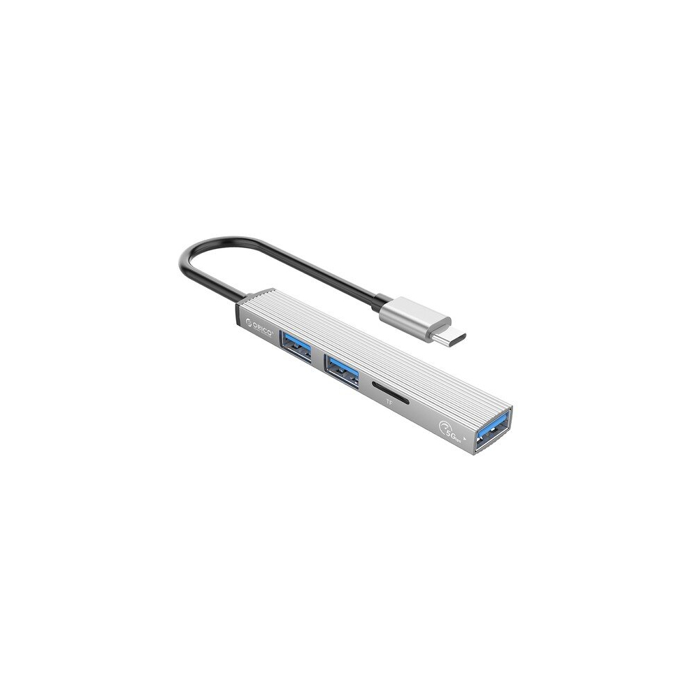 Orico Usb Hub 4 Port Usb 3.0 Splitter With Micro Usb Power Port Multiple High Speed Otg Adapter Add Tf Card 766261513795