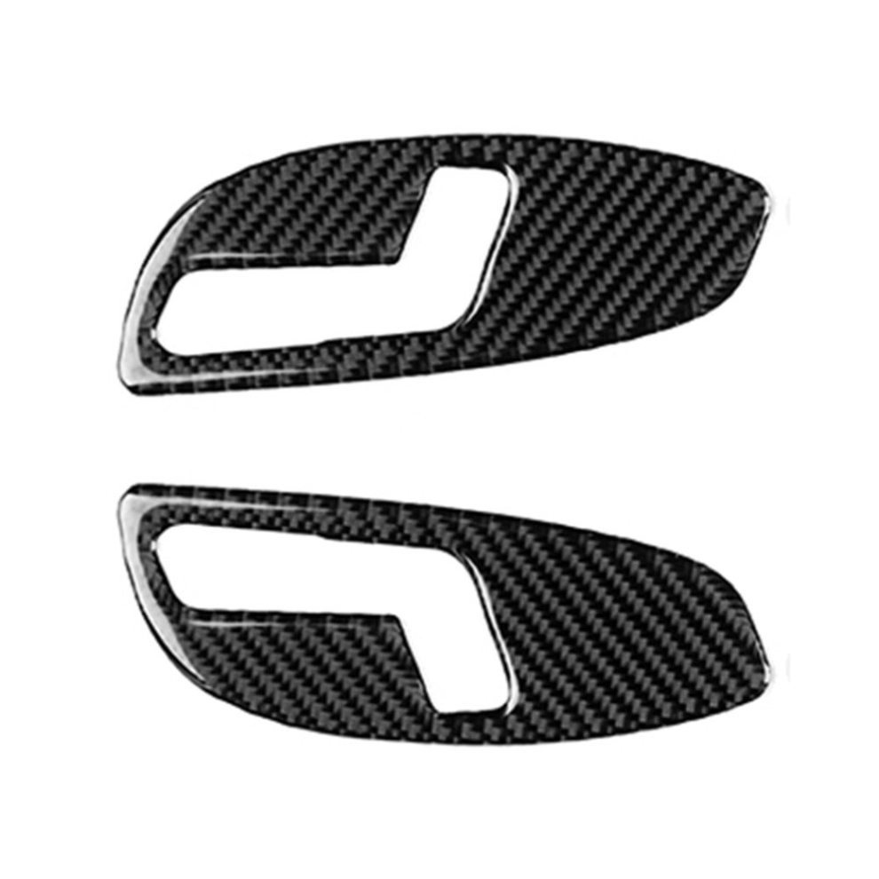 2 Pcs Car Carbon Fiber Seat Adjustment Panel Decorative Sticker For Chevrolet Camaro 2017-2019 Light 6913664853322