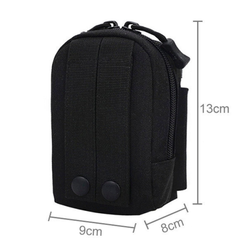 Multi-function Waterproof High Density Strong Nylon Fabric Phone / Accessories Bag(Black) 2