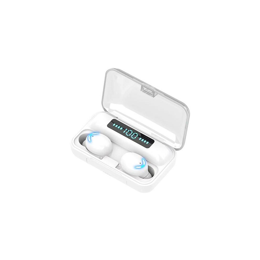 Makibes F9-5C Tws Headphones With Charging Box Bt5.0 Stereo Touch Control Waterproof Sports Earbuds - White 766261511302