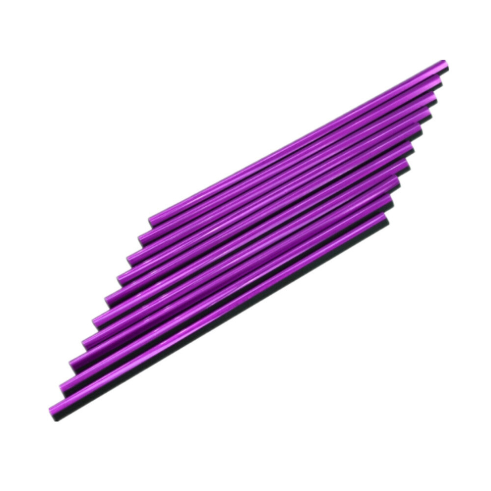 Car Interior Mouldings Decorative Air Conditioning Outlet U-Shaped Bright Strip Clip(Purple) Purple 6913664859744
