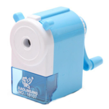 Cartoon Animals Pattern Windmill Pencil Sharpeners Kids School Supplies(18107-Blue)