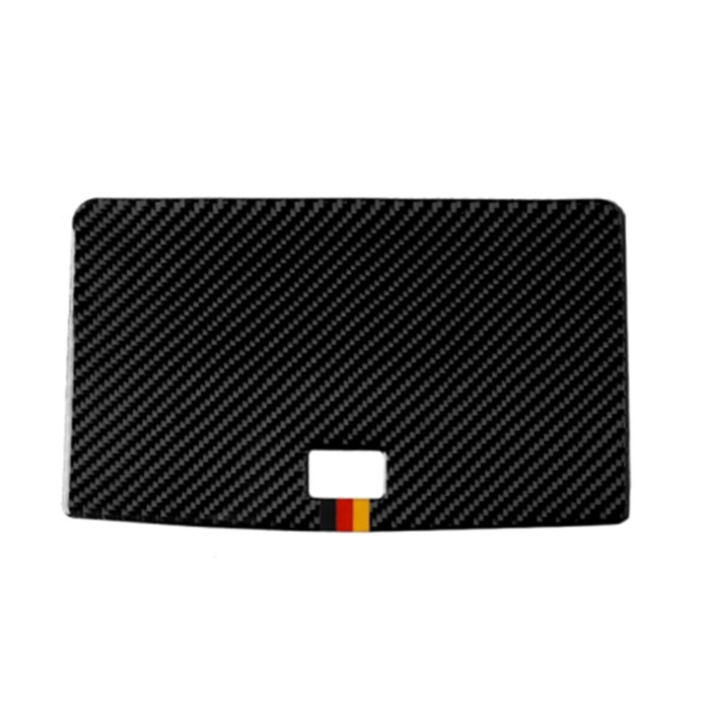 Car German Flag Carbon Fiber Console Navigation Panel Decorative Sticker For Mercedes-Benz W204 C Class 2007-2010 Light 6913664853391