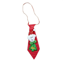 3 Pcs LED Lights Christmas Glow Sequins Tie Children Cartoon Tie Decoration, Type:Glowing Bear