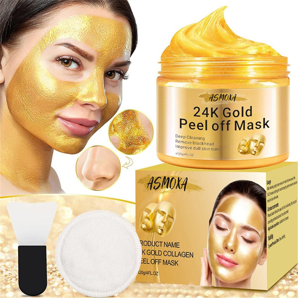 Gold 24K Tearing Facial Mask Blackhead And Acne Absorbing Facial Cleansing Facial Mask