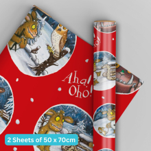 The Gruffalo Christmas Wrapping Paper - 2 Sheets & 2 Tags (GRXW1)