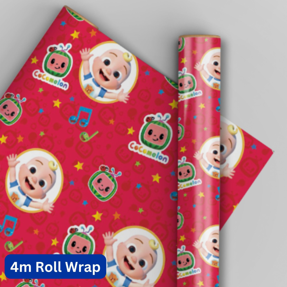 CoComelon Wrapping Paper 4m Roll Wrap