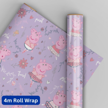 Peppa Pig Wrapping Paper 4m Roll Wrap