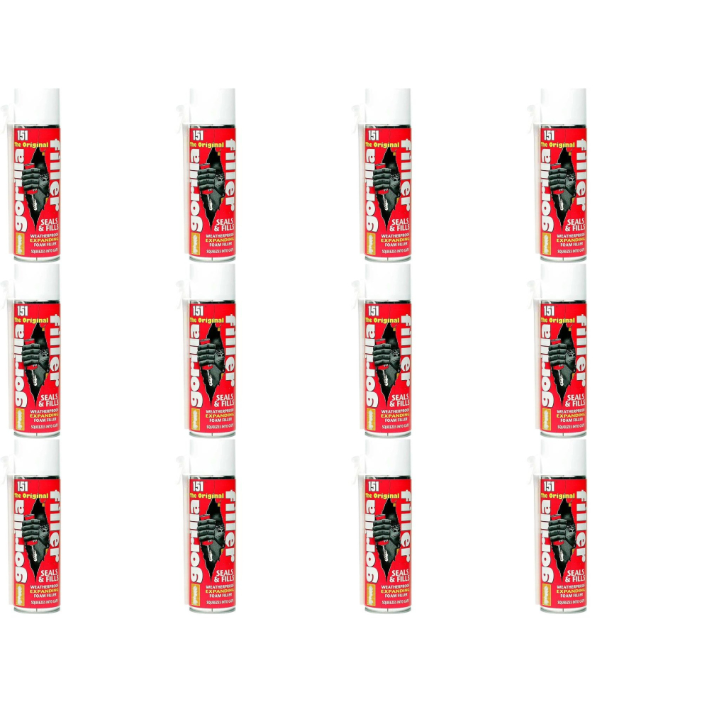 151 Gorilla Filler Expanding Foam 500ml (Pack of 12)