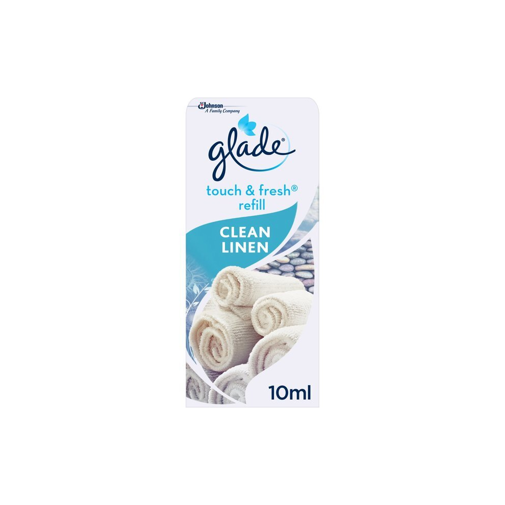 Glade Touch & Fresh Refill Clean Linen Air Freshener, 10ml