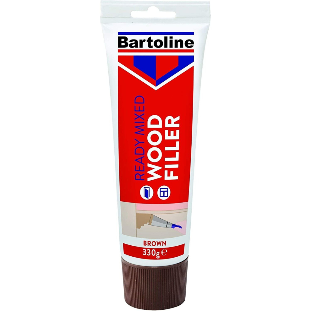 Bartoline Ready Mixed Wood Filler 330g Tube Brown            52720220