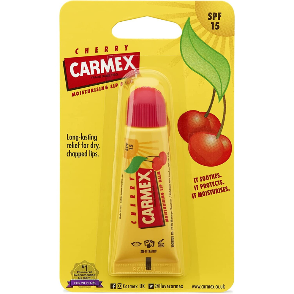 Carmex SPF15 Cherry Lip Balm Tube 10g (C13)