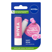 Nivea Soft Rose Caring Lip Balm 4.8g